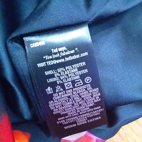 NWT! Ted Baker Catina Cascading Floral Sheath Ted 1(US 4) - Picture 12 of 15